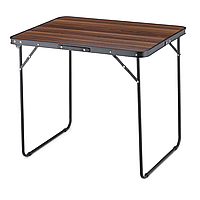 Кемпінговий стіл Outtec 80x60x70см розкладний коричневий