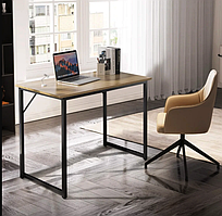 Письмовий стіл Costway Homart із сталевим каркасом натуральний