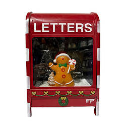 Новорічна поштова скриня металева з декором 37смх23см 3206733