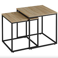 Комплект журнальних столиків Leobert Nika квадратні сонома