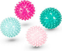 Набір масажних м'ячів Gymtek 65 мм 4 шт рожево-салатовий