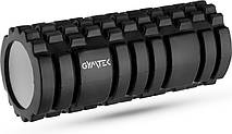 Масажний ролик Gymtek для йоги та фітнесу EVA 33*14см чорний