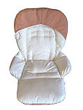Чохол на стільчик для годування Bambi M 3233 плащівка беж з червоним відливом DavLu (B-00021), фото 2