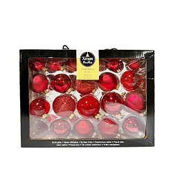 Набір новорічних іграшок на ялинку 42 шт NR25-3