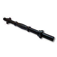 Гриф гантельний Trex Sport TX 42см (25мм) з пласт. гайками чорний