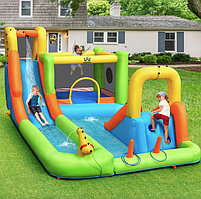 Надувний водний дитячий центр Costway Park Bounce House з гіркою (без вентилятора)