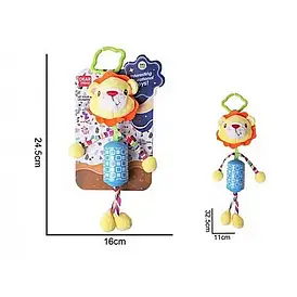 Брязкальце 688 M100 “Левенятко”, пискавка, текстильне, кріплення для підвішування, мелодія вітру