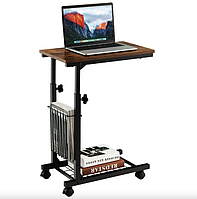 Журнальний столик приставний Costway Dragon з регулюванням висоти в стилі Loft