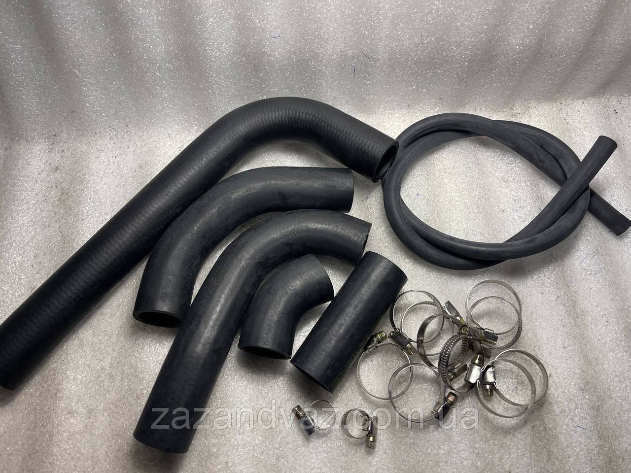 Патрубки системи охолодження Сенс Sens без кондиціонера ASR комплект з хомутами