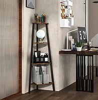 Етажерка Costway Leo кутова в стилі Loft
