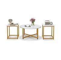 Комплект журнальних столиків Costway Lumen 3 штуки