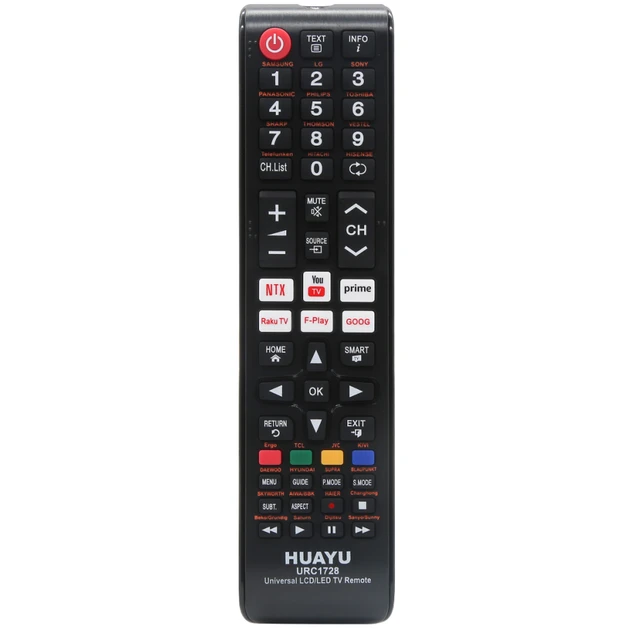 Універсальний пульт HUAYU URC-1728 для ERGO, KIVI, SATURN, HISENSE, SUPRA, фото 1