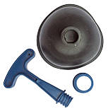 Вантуз із пластиковою ручкою Ø 12 см h=19 см (Юказ), фото 3