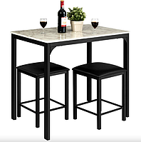 Комплект меблів Costway Venni барний стіл з табуретом 2 шт