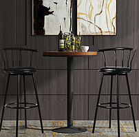 Комплект барних стільців Costway Pareo з спинкою
