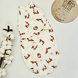 Пелюшка-кокон для новонародженого (тканина інтерлок) 56-62, фото 2