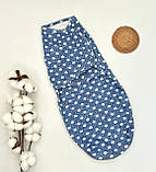 Пелюшка-кокон для новонародженого (тканина інтерлок) 56-62, фото 5