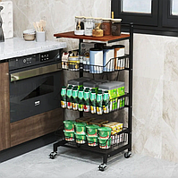 Стелаж Costway Vroda мобільний в стилі Loft