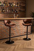 Комплект барних стільців Costway Dan зі спинкою в стилі Loft