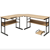 Комп'ютерний стіл Costway Fulton з регульованою панеллю в стилі Loft