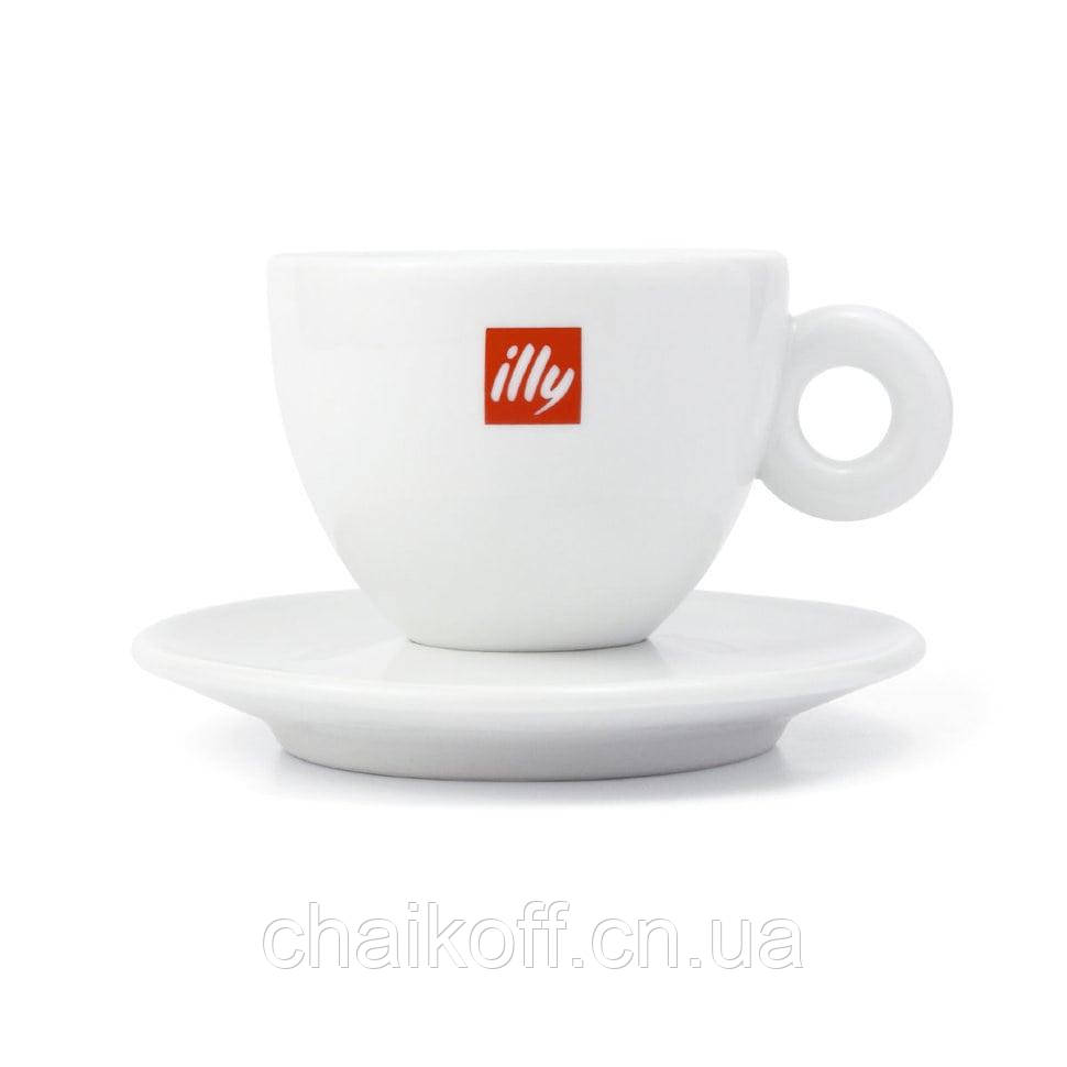 Чашка з блюдцем Illy Classic капучино 170 мл (Італія)