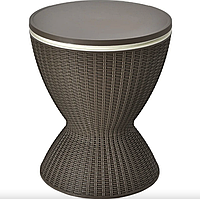 Стіл-холодильник Costway Curver з регульованою висотою 30L коричневий