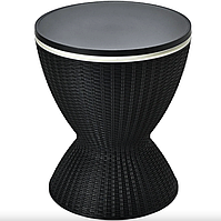 Стіл-холодильник Costway Curver з регульованою висотою 30L чорний