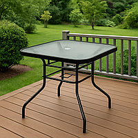 Садовий стіл Costway Jupiter скляний