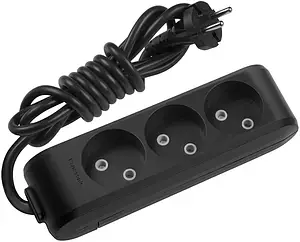 Подовжувач 3 гнізда 5 м без заземлення Panasonic X-tendia чорний