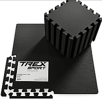 Мат-пазл EVA 1см Trex Sport TX-010PM - 24 частин чорний