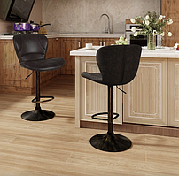 Комплект барних стільців Costway Dantes зі спинкою в стилі Loft