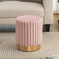 Пуф Costway Rosa велюровий на металевій основі