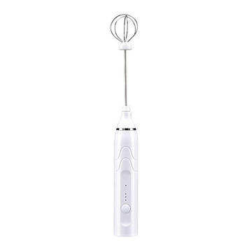 Пінозбивач ручний RIAS USB Speed Adjustable Milk Frother 2 насадки White (3_02732)