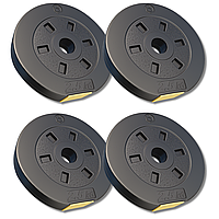 Сет композитних дисків Besport PowerPro 10 (4х2,5кг) для гантелей та штанг