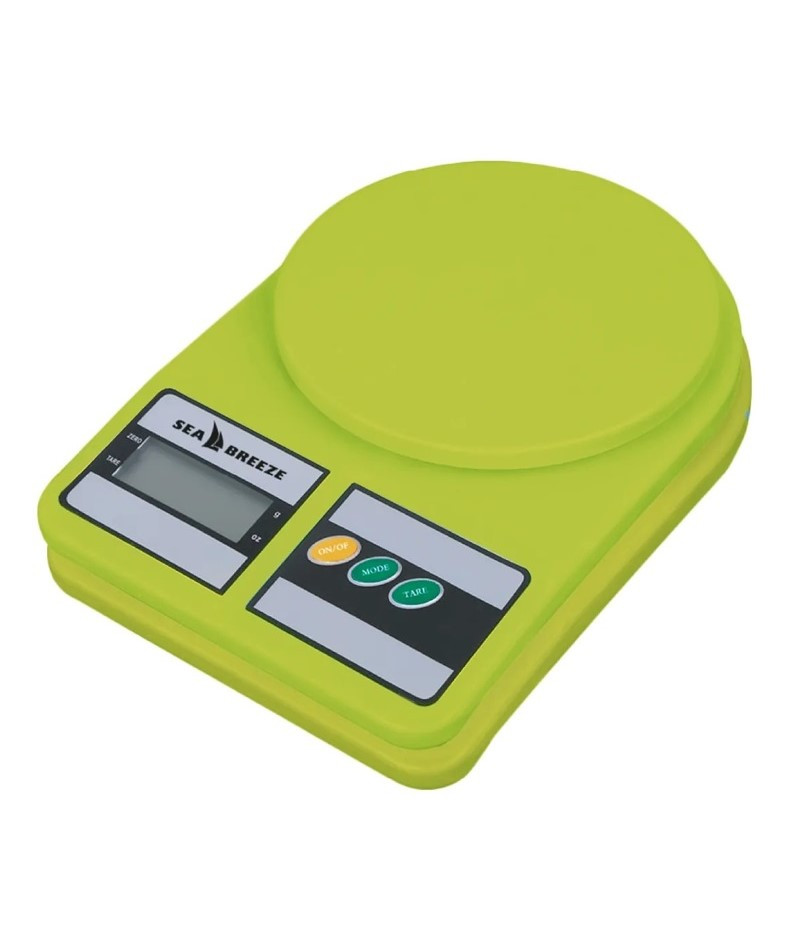 Ваги кухонні електронні SeaBreeze SB-073 до 10 кг Салатовий, фото 1