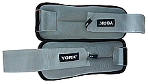 Обважнювачі York Fitness Soft для рук і ніг 2х1кг сірий