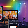 Розумна неонова стрічка, від USB, 3м, Bluetooth + пульт / Гнучка RGB стрічка / Світлодіодна стрічка неон / LED стрічка, фото 2