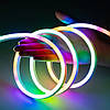 Розумна неонова стрічка, від USB, 3м, Bluetooth + пульт / Гнучка RGB стрічка / Світлодіодна стрічка неон / LED стрічка, фото 5