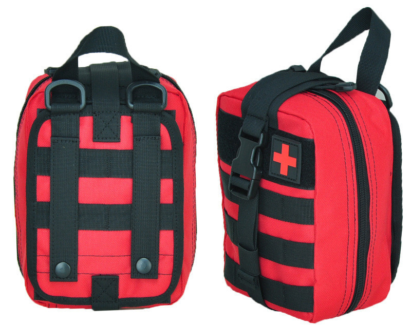 Сумка під аптечку тактична Solve на липучці швидкознімна Червона D3-MED-10, фото 1