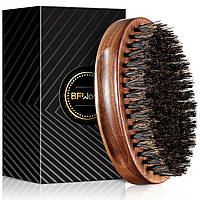 Щітка для бороди BFWood з щетини дикого кабана Blackwood Walnut Military Style