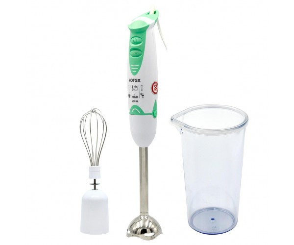 Заглибний блендер Rotex RTB502-W 500 Вт Білий/зелений, фото 1