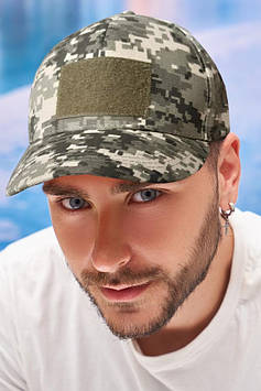 П'ятиколірна тактична бейсболка з велкро Braxton піксель 56-60