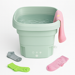 УЦІНКА! Складана пральна машина Folding Washing Machine силіконова складана (Плохе паковання 3150)