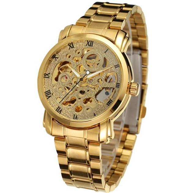 Годинник чоловічий Winner BestSeller Gold, фото 1