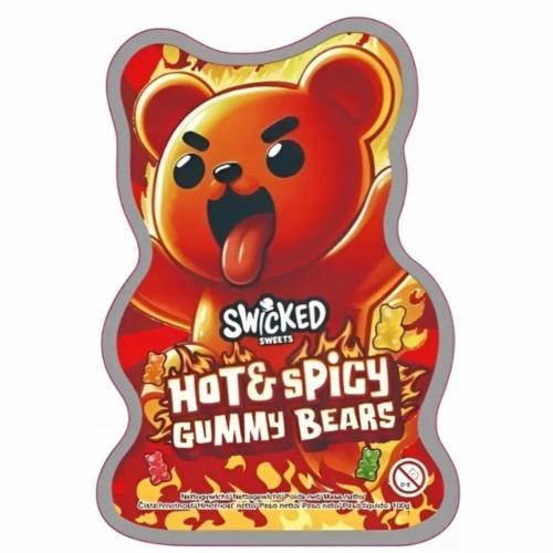 Swicked Sweets Hot & Spicy Gummy Bears — гострі желейні ведмедики 100 г, Нідерланди, фото 1