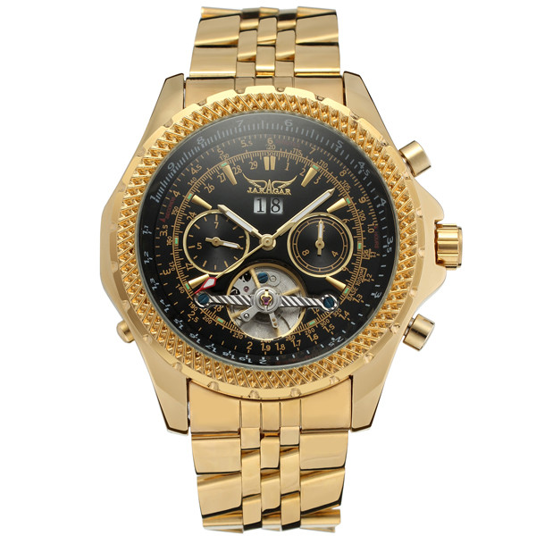 Наручний годинник чоловічий Jaragar Exclusive Gold (408), фото 1