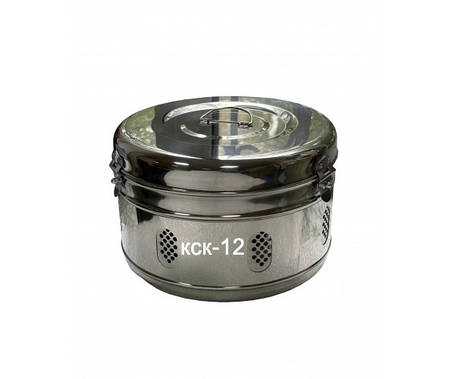 КСК-12 "МЕДИКА" Коробка стерилізаційна кругла, фото 1