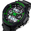 Наручний годинник чоловічий Skmei S-Shock Green 0931 Чорний (1530), фото 8
