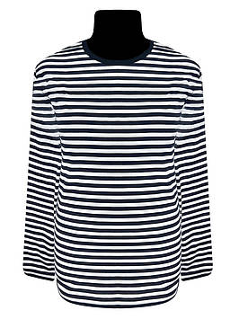 Тельняшка чоловіча модельєр 24758 46 Чорно-білий (13514)