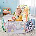 Дитячий ігровий манеж, 120х75см, Сірий / Дитячий сухий басейн для кульок / Манеж для дітей, фото 2